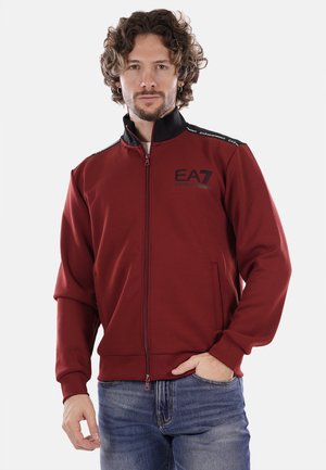 Sudadera con cremallera - bordeaux