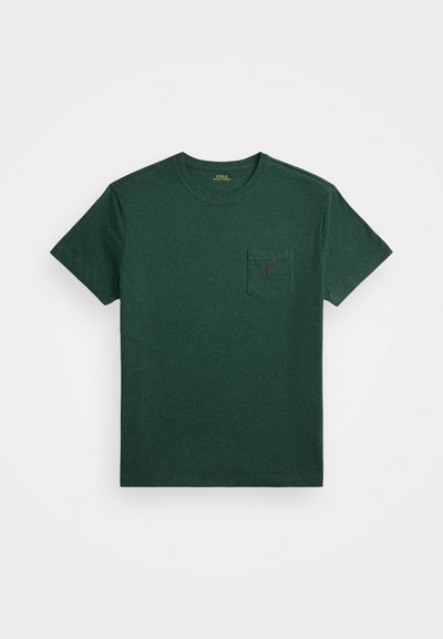 Polo Ralph Lauren CUSTOM SLIM FIT JERSEY CREWNECK T-SHIRT - Basic póló - scotch pine heather
