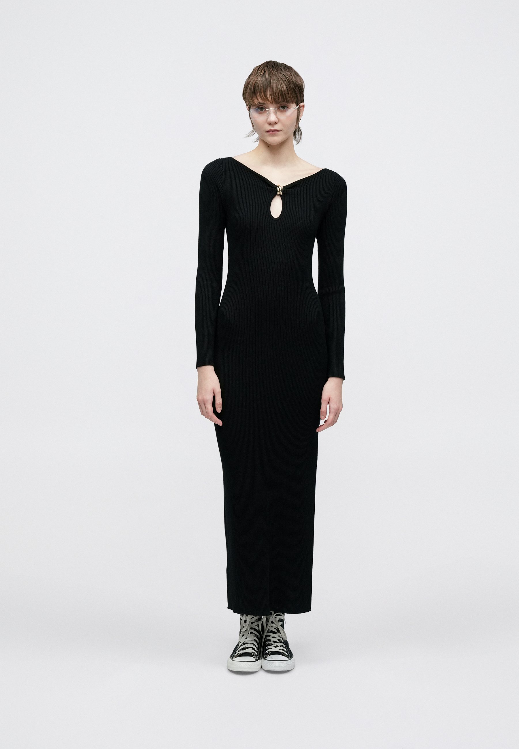 Abercrombie & Fitch PARTY FLARE MINI - Jersey dress - black - Zalando.ie Abercrombie & Fitch PARTY FLARE MINI - Jersey dress - black - Zalando.ie