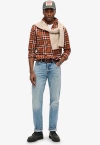 Superdry & Co LONG SLEEVE LUMBER - Overhemd - oregon check orange