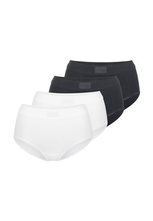 4 PACK DOUBLE COMFORT  - Slip - schwarz/weiß