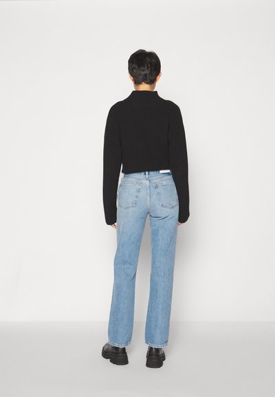 RE/DONE HIGH RISE - Traperice ravnih nogavica - worn blue