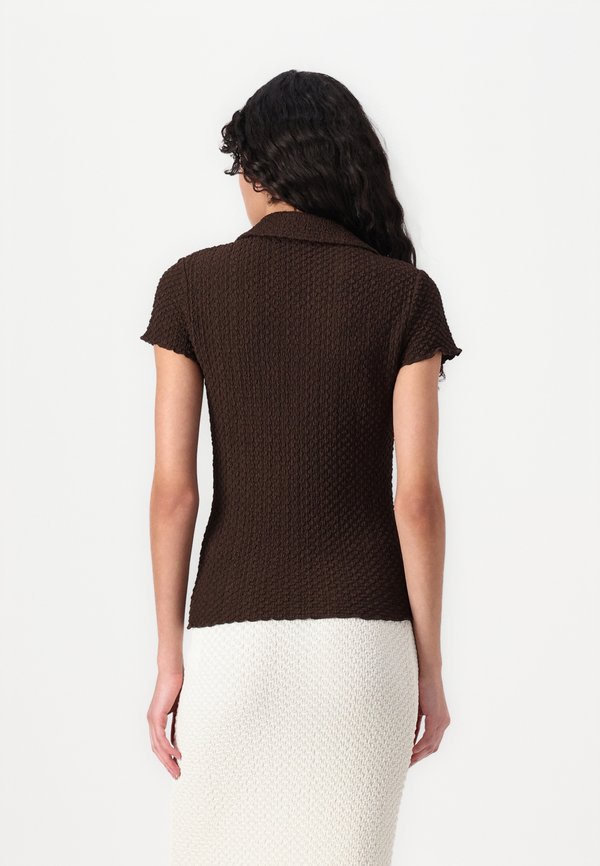 SHORT SLEEVE BUTTONED - Button-down blouse - java3