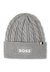 BOSS Kidswear Pletena kapa - chine grey