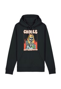 Henry Tiger GHOUL FUN - Felpa con cappuccio - black