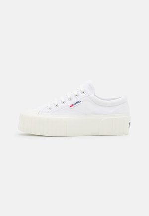 Superga 2631 STRIPE PLATFORM - Sneakers low - white/white avorio