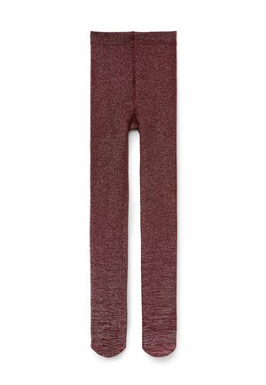 THERMAL, GLITTER - Tights - burgundy