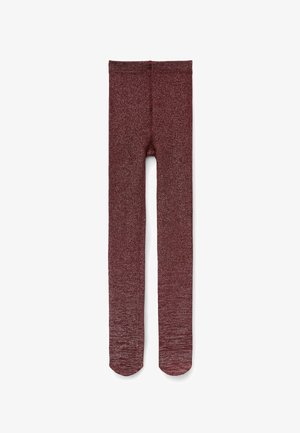 THERMAL, GLITTER - Collants - burgundy