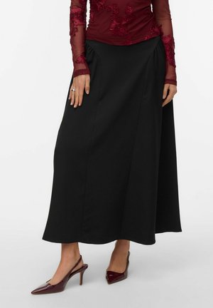 Vero Moda VMSALLY HOHE TAILLE LANGER - Jupe longue - black
