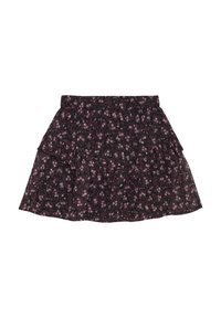 Creamie FLOWER DOBBY - A-linjekjol - black