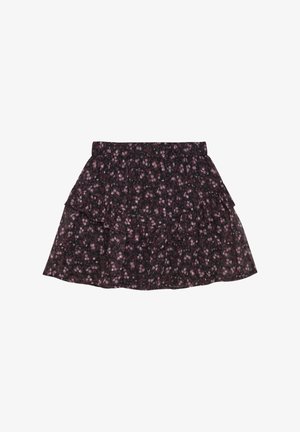 Creamie FLOWER DOBBY - A-snit nederdel - black