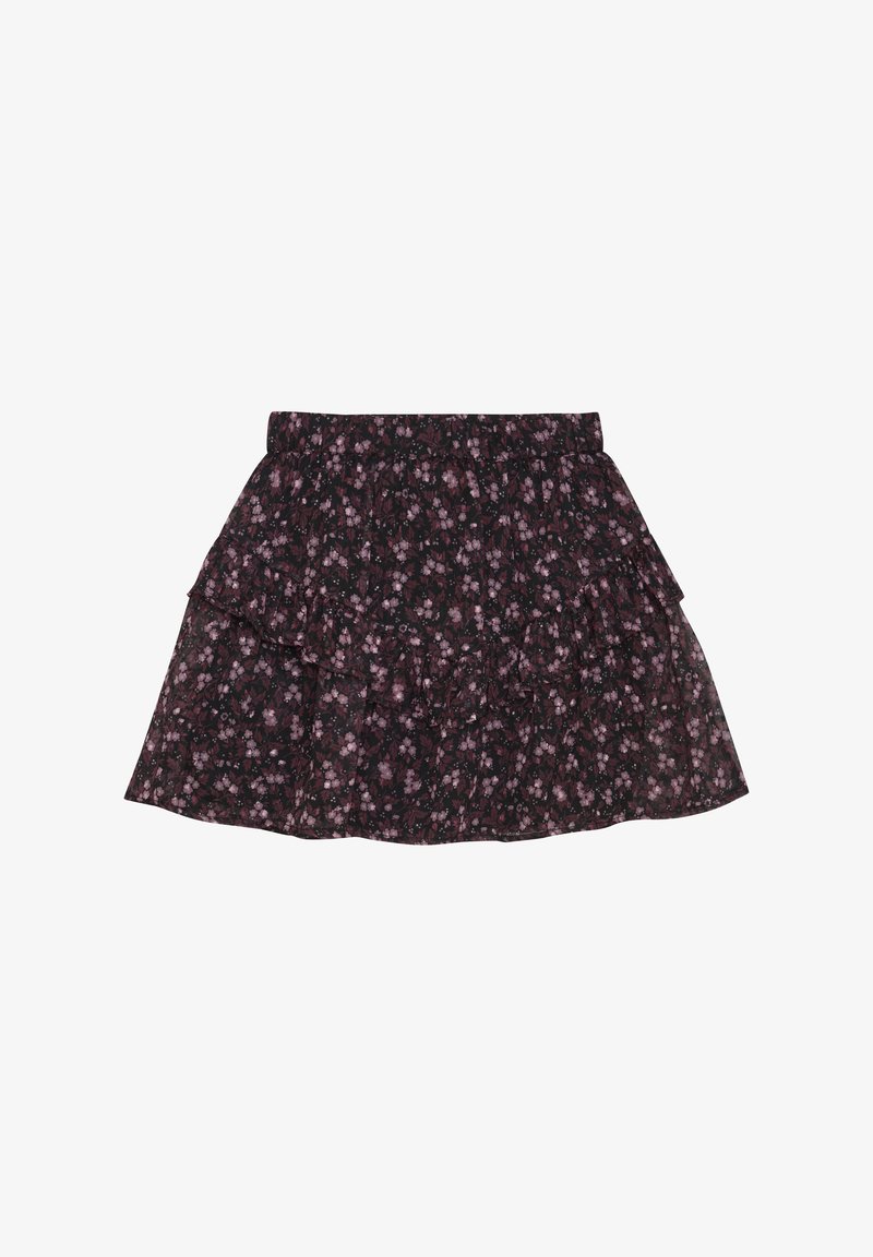 Creamie FLOWER DOBBY - Jupe trapèze - black