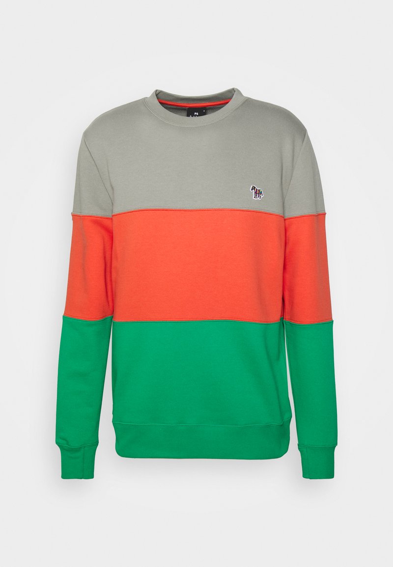 Herren T-shirts & Polos | PS Paul Smith REG FIT ZEBRA Sweatshirt grey/orange/green/grau - DJ38292 Herren T-shirts & Polos | PS Paul Smith REG FIT ZEBRA Sweatshirt grey/orange/green/grau - DJ38292