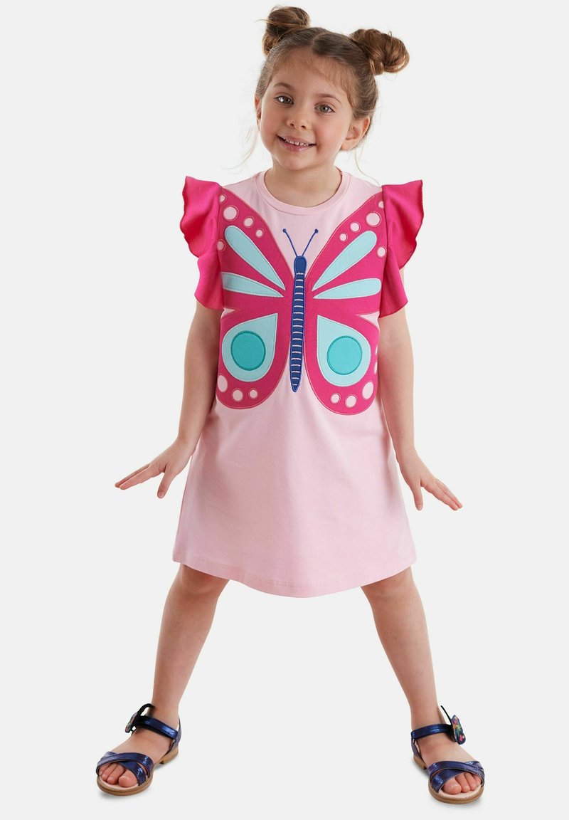 Denokids Obleka iz džersija - pink