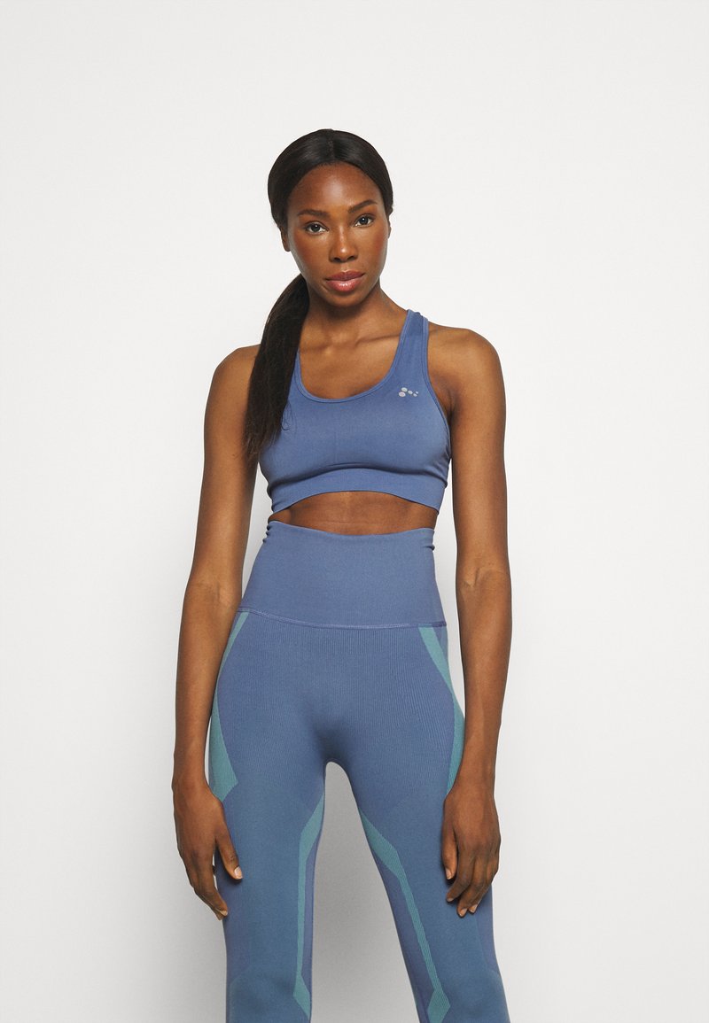 ONLY Play ONPDAISY-2 SEAM BRA - Sutiã desportivo de suporte médio - bijou blue