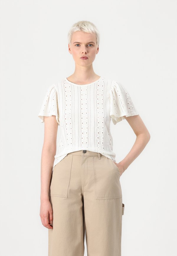 ONLRIVERSIDE - Print T-shirt - cloud dancer2