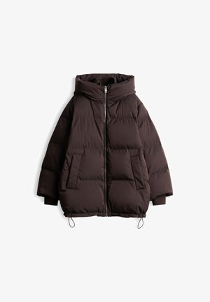 OPUS, LOOSE FIT RIBBED TEXTURE - Manteau d'hiver - affogato