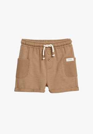 Newbie, SLUB TRICOT SHORTS UNISEX - Shorts - brown
