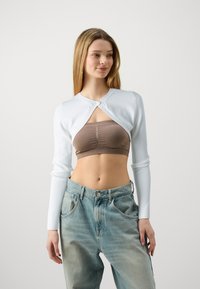 Gina Tricot BOLERO - Kardigán - offwhite