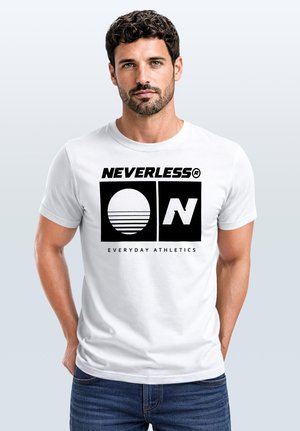 Neverless, T-Shirt print - weiß