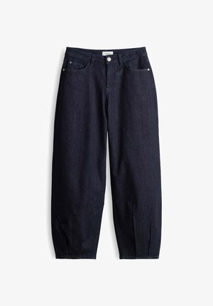 OPUS, MID RISE - Wide leg - rinsed blue