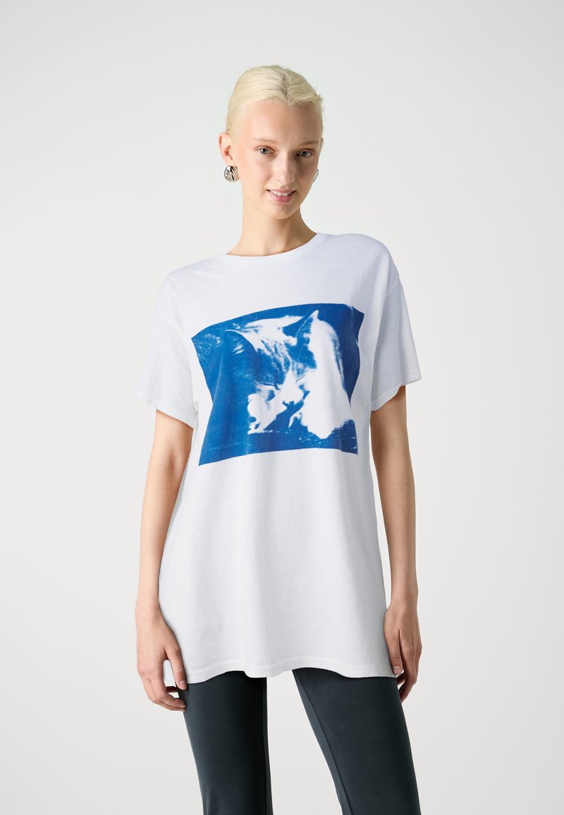 BDG Urban Outfitters CATS DAD TEE - T-shirt print - white