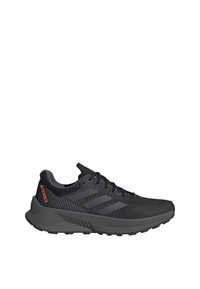 adidas Terrex SOULSTRIDE FLOW - Chaussures de running - core black   grey six   impact orange