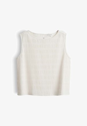 OPUS, RELAXED FIT SMOCKED LOOK - Bluse - light cotton