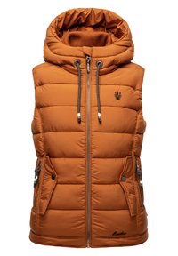 TAISAA - Waistcoat - rusty cinnamon