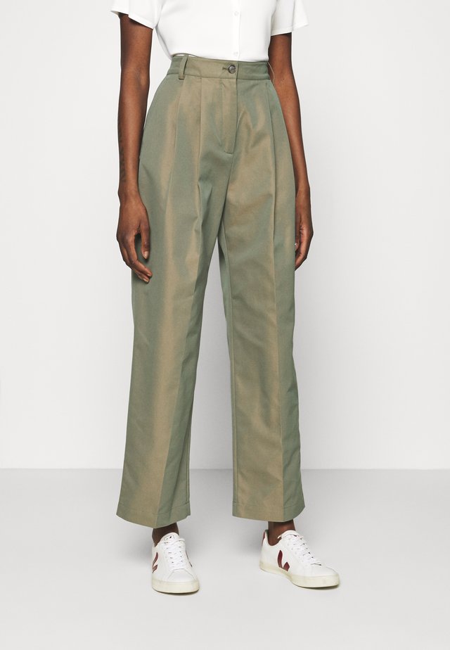 SIRID IRIDESCENT TROUSERS - Broek - olive