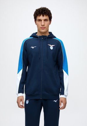 Mizuno, RETRO HOODIE  - Суитшърт с качулка - navy/royal/white