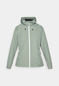 WOMAN JACKET FIX HOOD - Chaqueta Hard shell - salvia