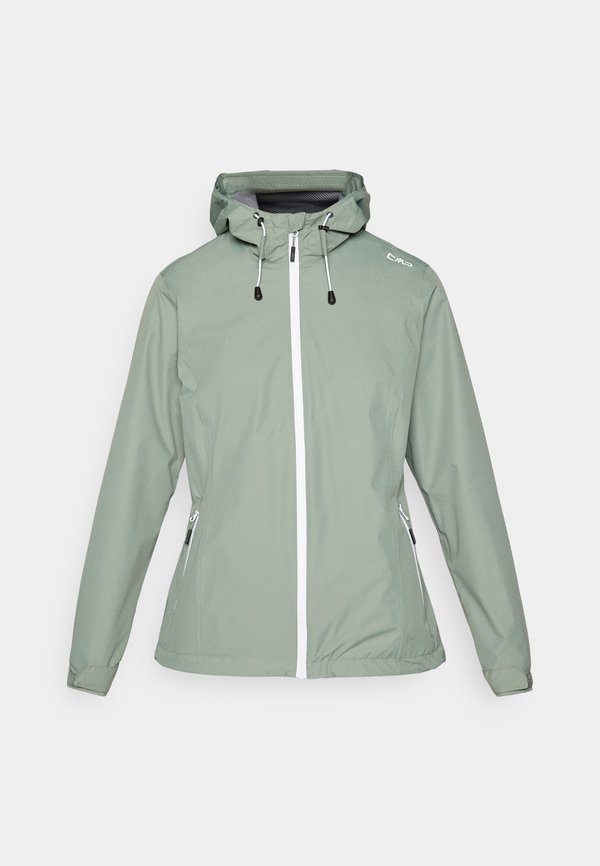 WOMAN JACKET FIX HOOD - Hardshell jacket - salvia4