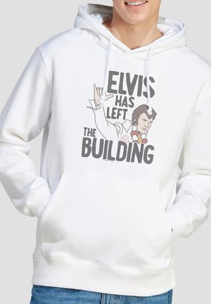 Cotton Soul, ELVIS HAS LEFT THE BUILDING - Hoodie - white