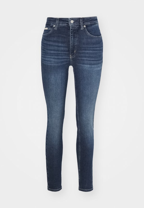 HIGH RISE ANKLE - Jeans Skinny Fit - denim dark4