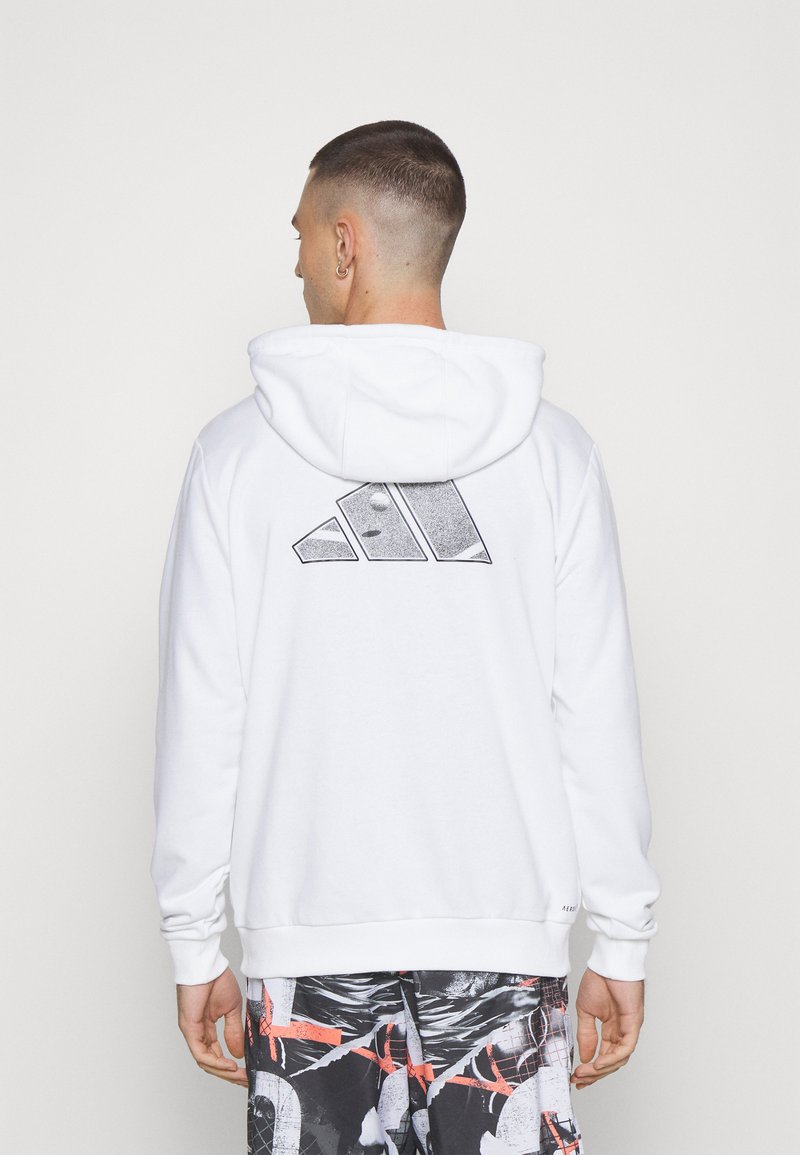 adidas Performance CLUB - Džemperis ar kapuci - white