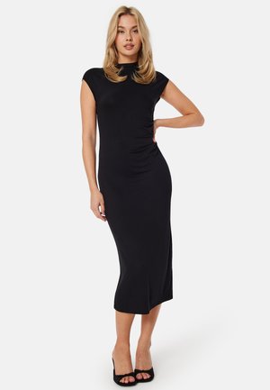 SOFT CAP SLEEVE DRAPY DRESS - Tubino - black