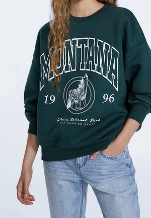 Sweater - mottled green