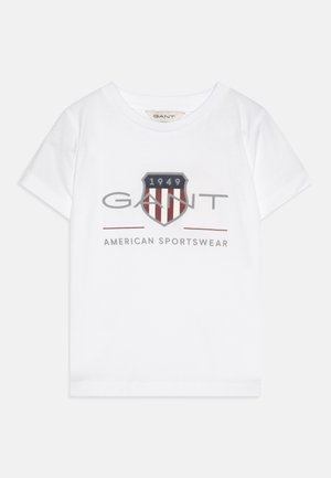 GANT ARCHIVE SHIELD UNISEX - T-shirt print - white