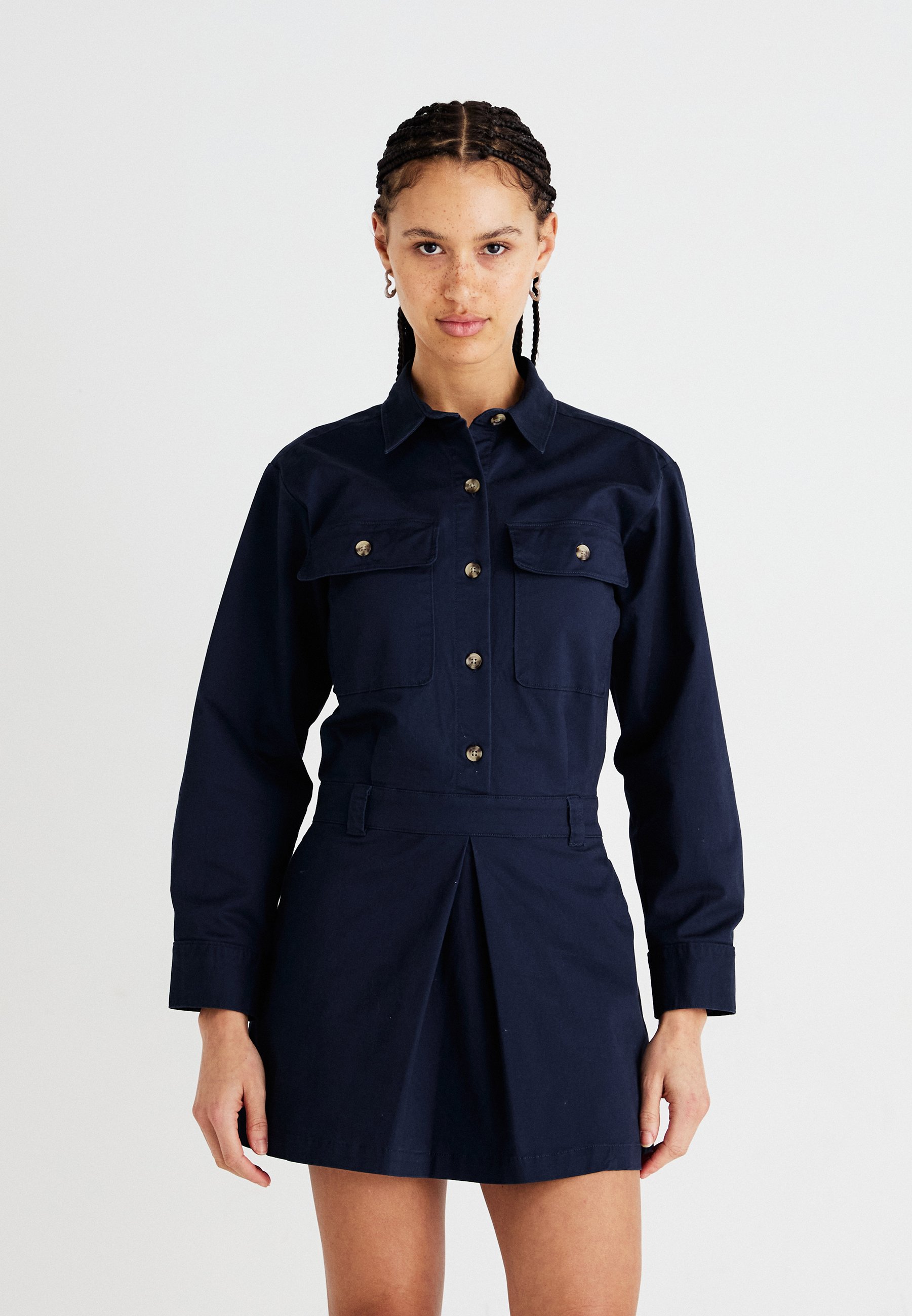 Abercrombie & Fitch Utility Skort - Shirt dress - navy blazer/dark blue - Zalando.co.uk Abercrombie & Fitch Utility Skort - Shirt dress - navy blazer/dark blue - Zalando.co.uk