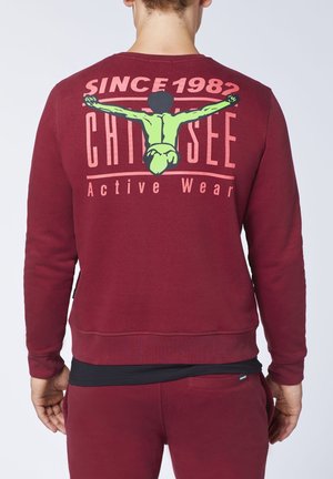 Sweatshirt - dark red