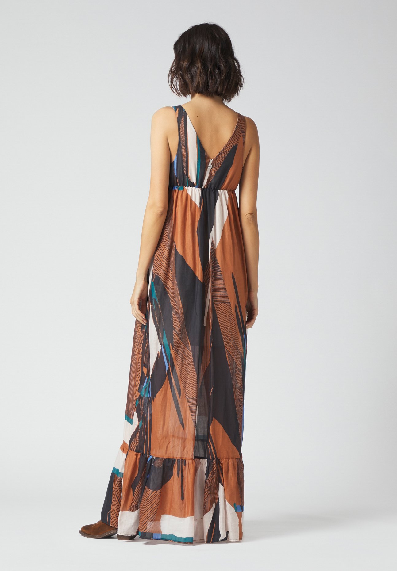 Manila Grace Vestito lungo - coccio/albicocca - Zalando.it