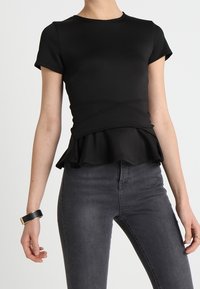 Even&Odd Triko s potiskem - black