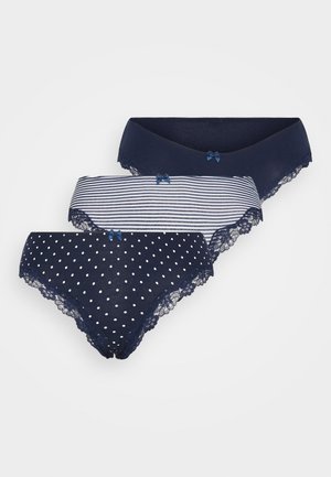 LASCANA 3 PACK - Spitzenslip - Hipsters - navy