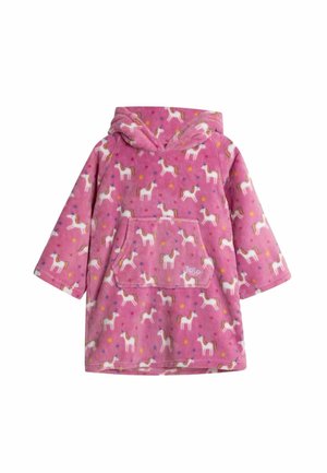 REGULAR FIT - COSY HOODED  - Župan - pink unicorn