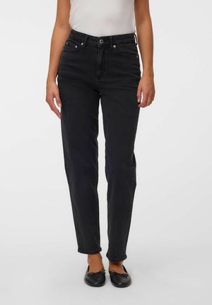Vero Moda, MOM FIT JEANS VMTESSA-STRETCH HIGH RISE MOM FIT JEANS - Jean Mom - black denim
