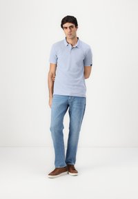 TOM TAILOR DENIM POLO WITH TIPPING - Polo - brunnera blue