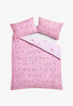 Next, CHEETAH HEART REVERSIBLE DUVET COVER AND PILLOWCASE SET - Lenjerie de pat - pink
