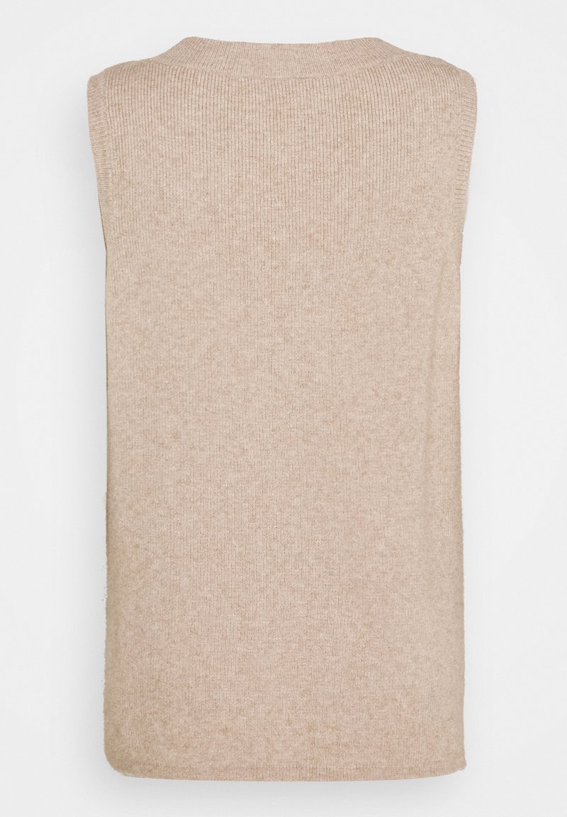 Damen Strickjacken | Vila VIRIL V-NECK VEST Strickpullover natural melange/beige - MU73447 Damen Strickjacken | Vila VIRIL V-NECK VEST Strickpullover natural melange/beige - MU73447
