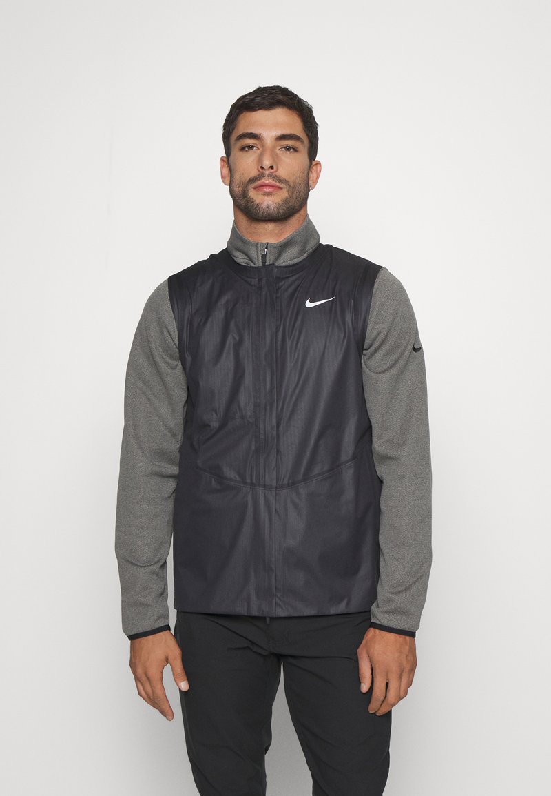Nike Golf M NK SFADV VEST - Hardshellová bunda - black/black/anthracite/white